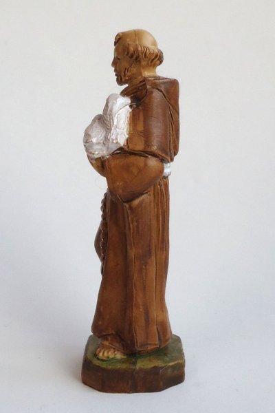 画像4: 樹脂製　アシジの聖フランシスコ像　7cm カラー (4)