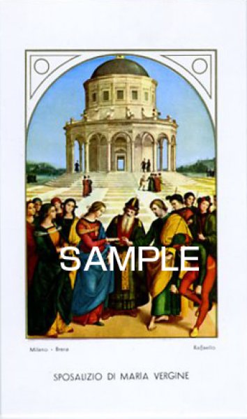 画像1: イタリア製　ご絵　結婚（6）マリアとヨセフの結婚/ラファエロ画（270-I.G.30） (1)