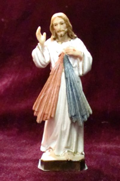 画像2: 木彫り　いつくしみのイエス像　カラー 約6.5cm 　※店頭在庫１点のみ (2)