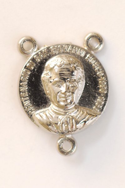 画像1: センターピース　銀色　ドン・ボスコ＆扶助者聖母 (1)