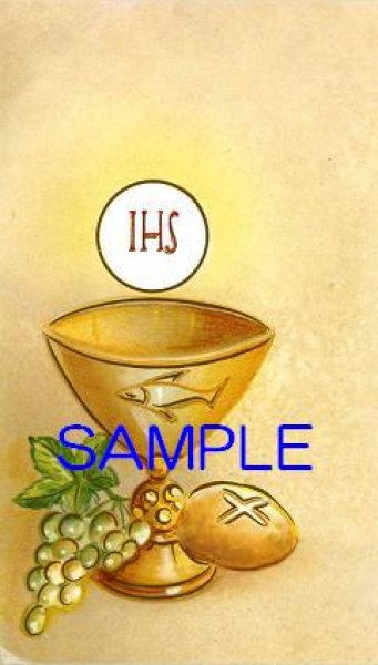 画像1: イタリア製　ご絵　受洗・叙階記念カード（3）SIMBOLI 7(※5枚セット) (1)