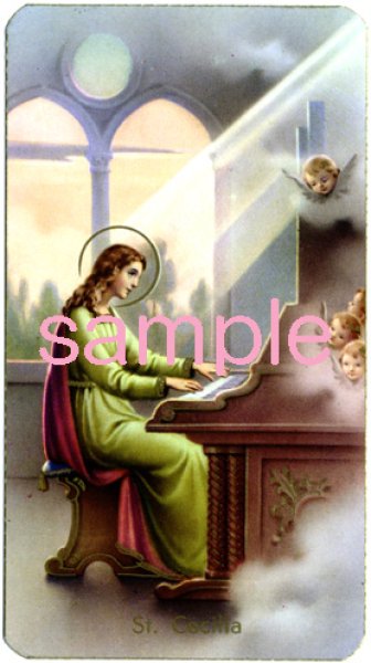 画像1: イタリア製　ご絵　聖セシリア (400-179) (1)