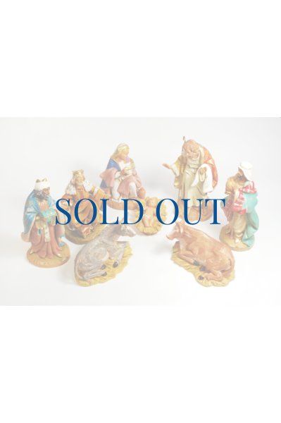 画像1: イタリア製 プレゼピオ　15cm 8体セット (1)