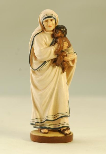 画像6: 木彫り　マザー・テレサ像　カラー 10cm　 (6)