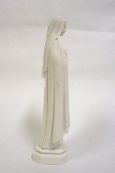 画像2: プラストマーブル製 聖テレジア像 16cm 白 (2)