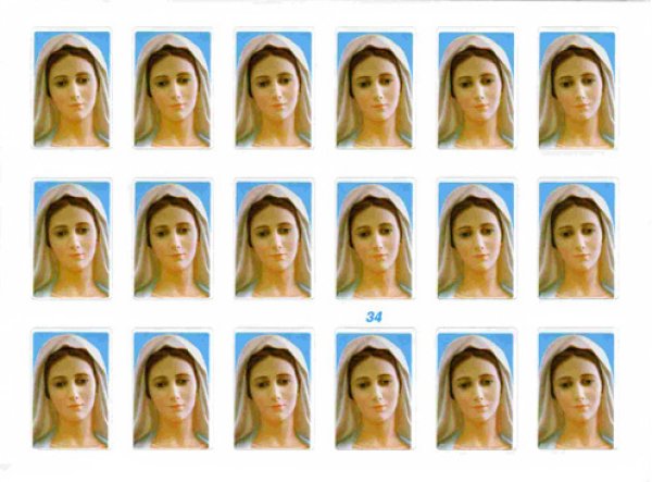画像2: イタリア製シール　メジュゴリエの聖母　34 (2)