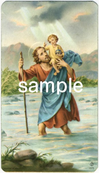 画像1: イタリア製　ご絵　聖クリストファー （FB1576） (1)