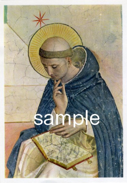 画像1: イタリア製　名画ポストカード　聖ドミニコ　HB2060（8月8日） (1)