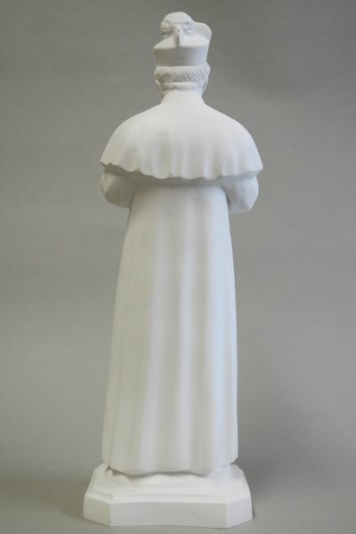 画像2: プラストマーブル製　ドン・ボスコ像　34cm 白 (2)