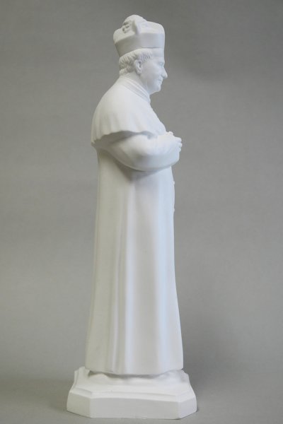 画像3: プラストマーブル製　ドン・ボスコ像　34cm 白 (3)