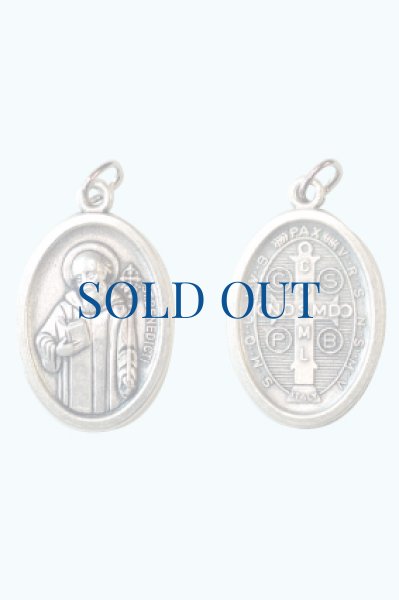 画像2: メダイ　聖ベネディクト　銀色　B　※在庫僅少 (2)
