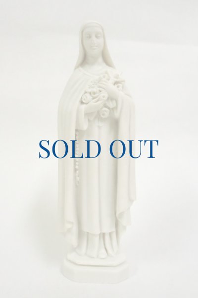 画像1: プラストマーブル製　聖テレジア像　16cm 白 (1)