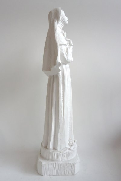 画像2: プラストマーブル製　聖リタ像　28cm 白（424B） (2)