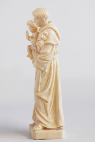 画像4: 木彫り　パドアの聖アントニオと幼子イエス像　白木 7cm　　 (4)