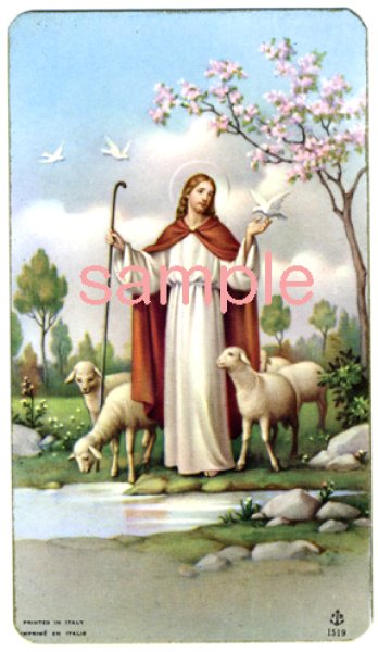 画像1: イタリア製　ご絵　善き牧者キリスト（1519） (1)