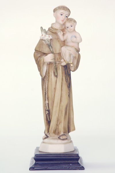 画像5: プラストマーブル製　パドアの聖アントニオ像　22cm カラー※店頭在庫一点のみ (5)