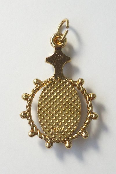 画像2: メダイ　ロザリオ型　扶助者聖母　青　※在庫僅少 (2)