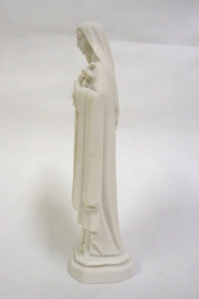 画像4: プラストマーブル製 聖テレジア像 16cm 白 (4)