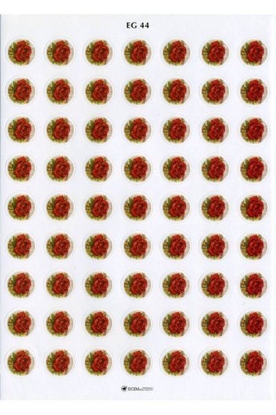 画像2: イタリア製シール　花（バラ）EG44 (2)