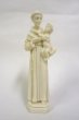 画像1: プラストマーブル製　パドアの聖アントニオと幼子イエス像　15cm 白 (1)