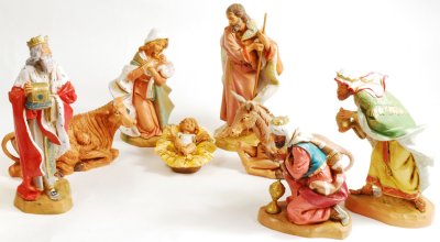 画像1: イタリア製 プレゼピオ　19cm　8体