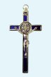 画像2: 壁掛け十字架　聖ベネディクト　青 H12cm (2)
