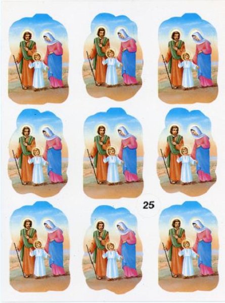 画像2: イタリア製　クリスマスシール　聖家族 (2)