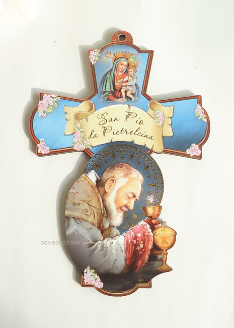 板絵十字架 聖ピオ神父 ドン ボスコ社