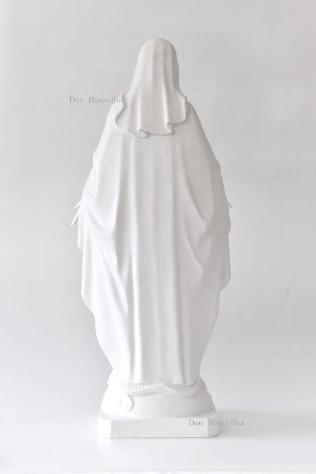 プラストマーブル製 無原罪の聖母像 白 80cm（908B） - ドン・ボスコ社