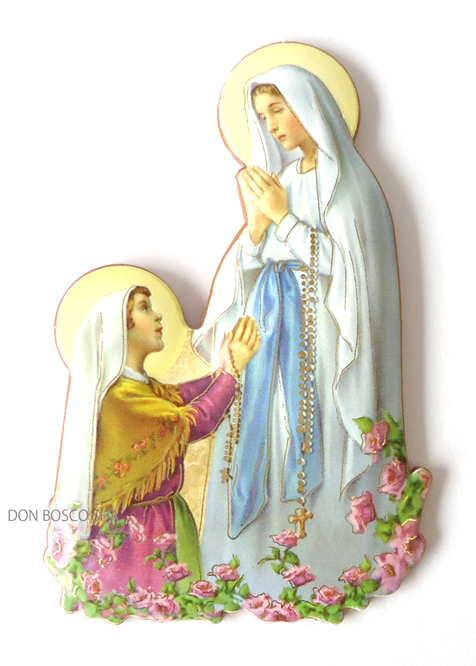 マグネット　ルルドの聖母とベルナデッタ