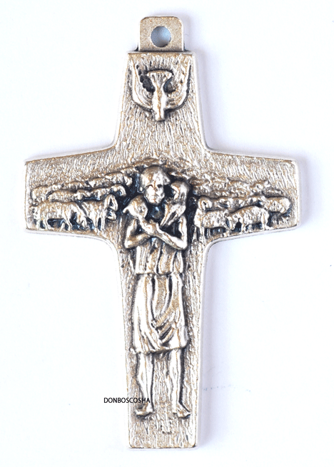 ミニ十字架　教皇フランシスコの十字架H38mm