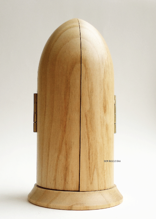 木彫り 観音開き聖母子 ライトカラー - ドン・ボスコ社