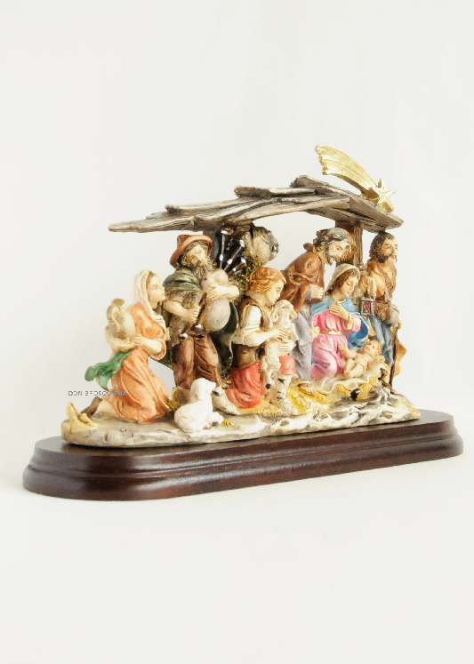 新品】Fontanini キリスト降誕 （馬小屋と五体セット）クリスマス 伊製