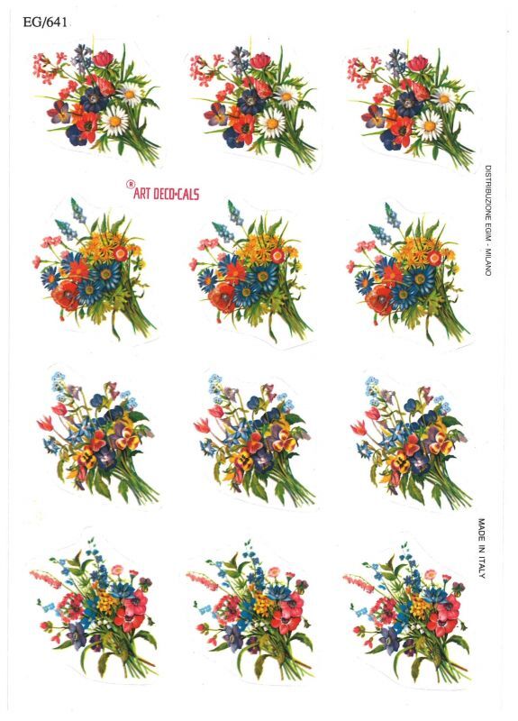 イタリア製シール 花束 Eg641 ドン ボスコ社