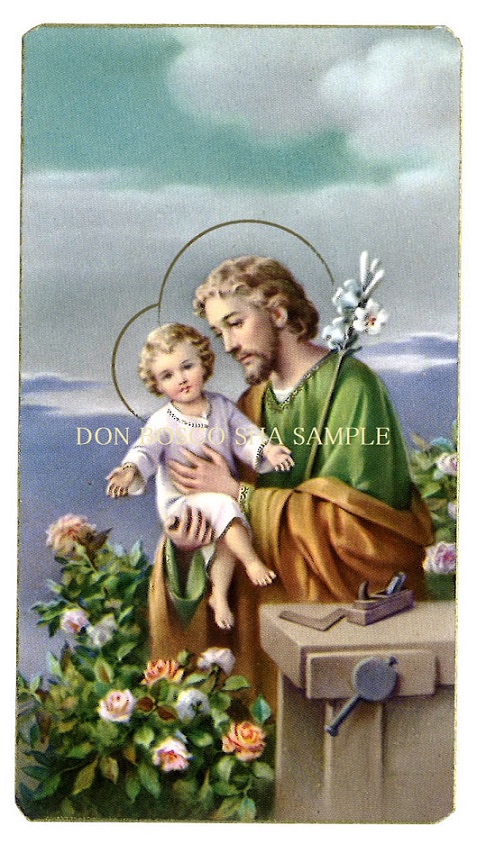 ご絵 聖ヨセフと幼子イエス NBY - ドン・ボスコ社