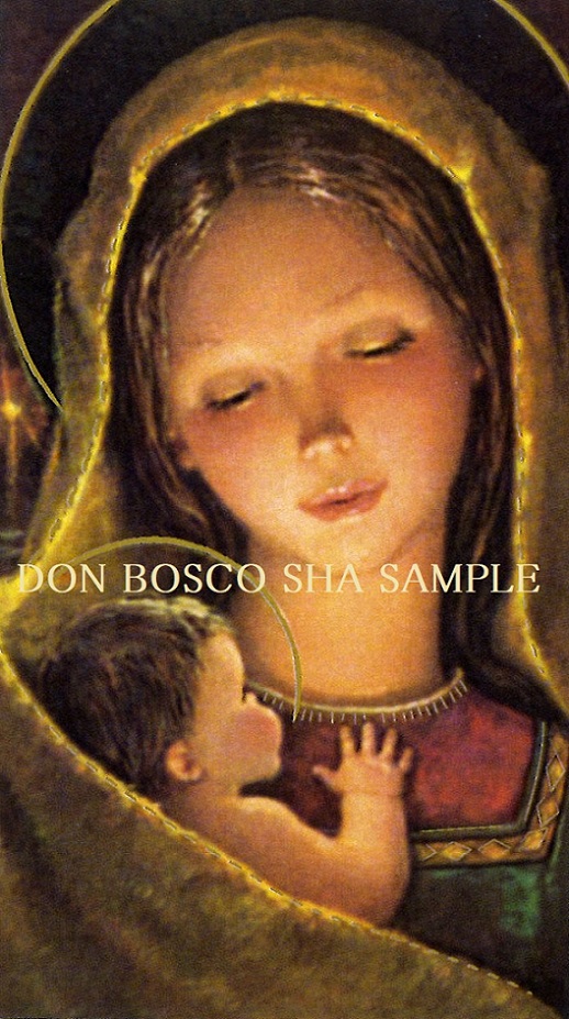 イタリア製 ご絵 クリスマス 聖母子 Apostolica 6 ドン ボスコ社