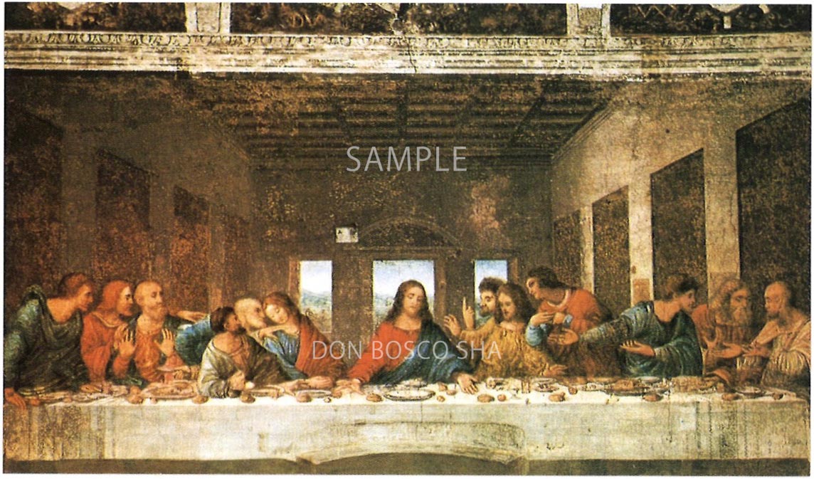 版画 絵画 名画 最後の晩餐(1498) レオナルド・ダ・ヴィンチ